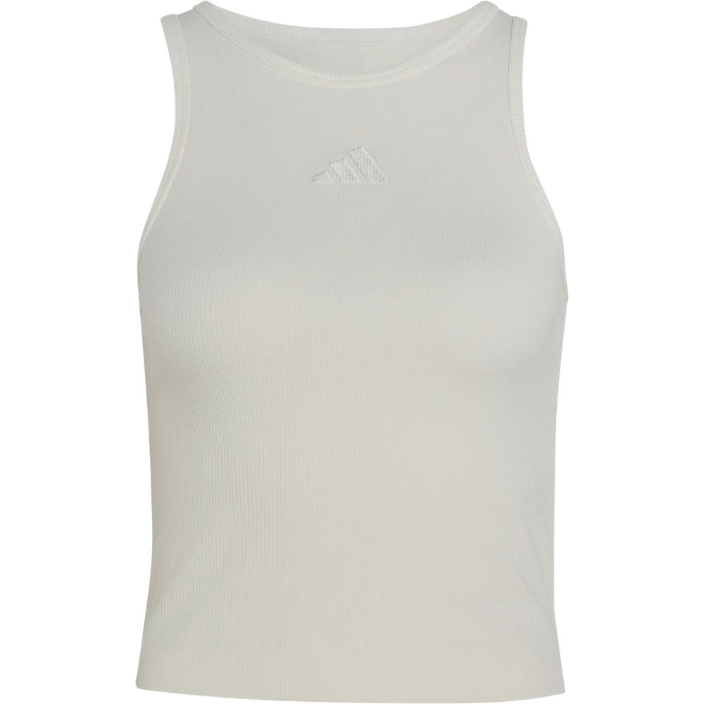 adidas - Kit Small Logo Rib Tanktop Damen weiß