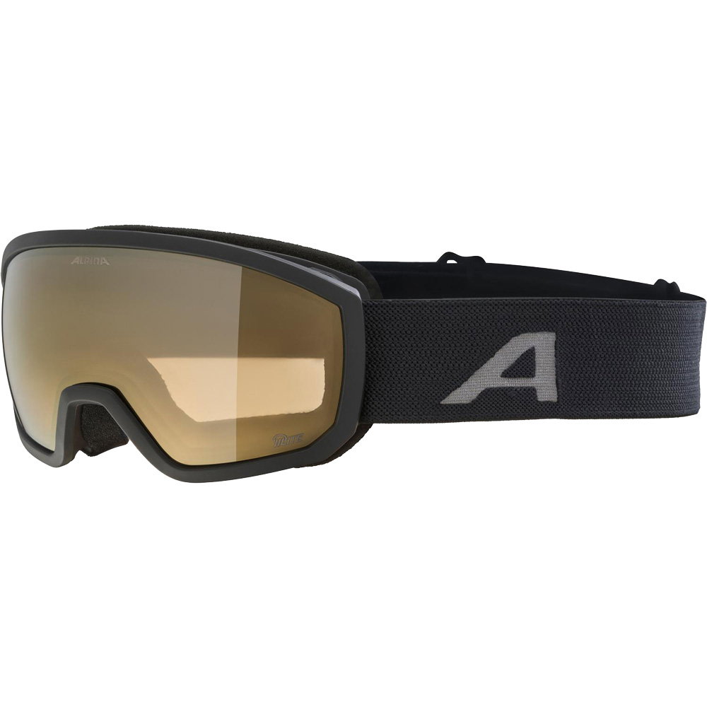 Alpina - Scarabeo Q-Lite Skibrille Kinder black matt