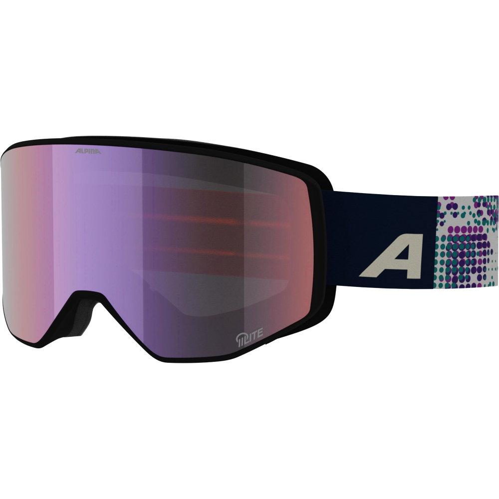 Alpina - Venet M Q-LITE Skibrille white lilac matt