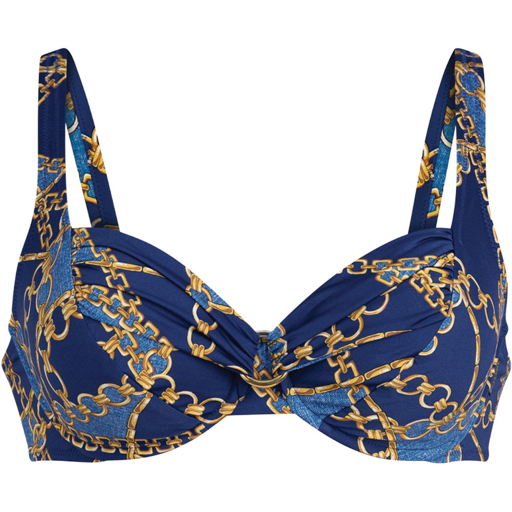 Anita - Hermine Bikini Top Damen blue denim