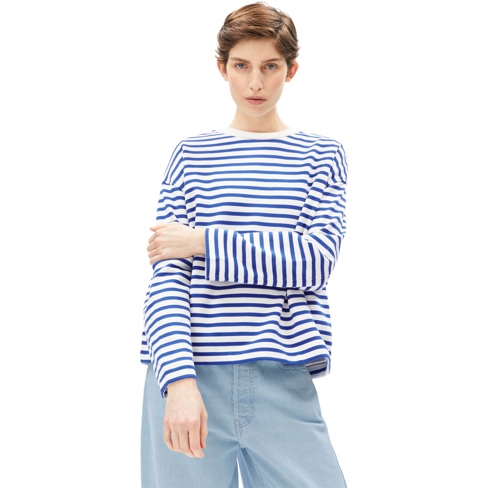 Armedangels - Frankaa Maarlen Stripe Sweatshirt Damen undyed