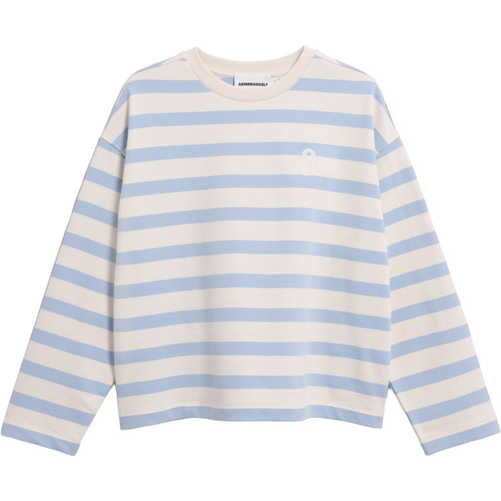 Armedangels - Frankaa Bold Iconic Å Sweatshirt Damen undyed soft blue