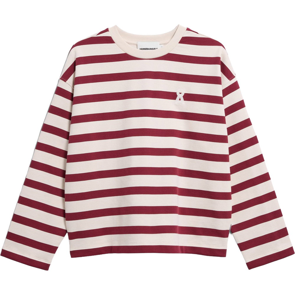 Armedangels - Frankaa Bold Iconic Å Sweatshirt Damen undyed velvet red
