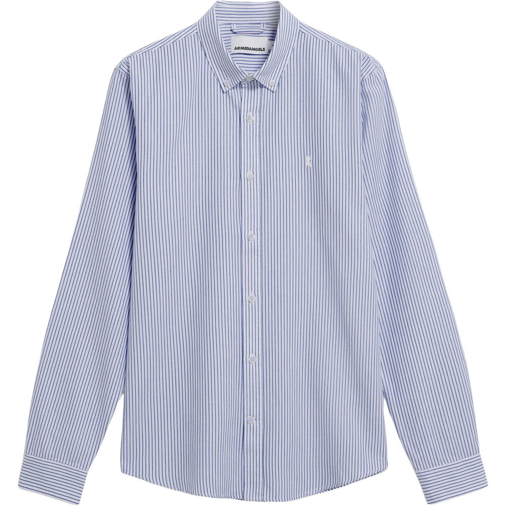 Armedangels - Quaasa Stripe Hemd Herren dark morning