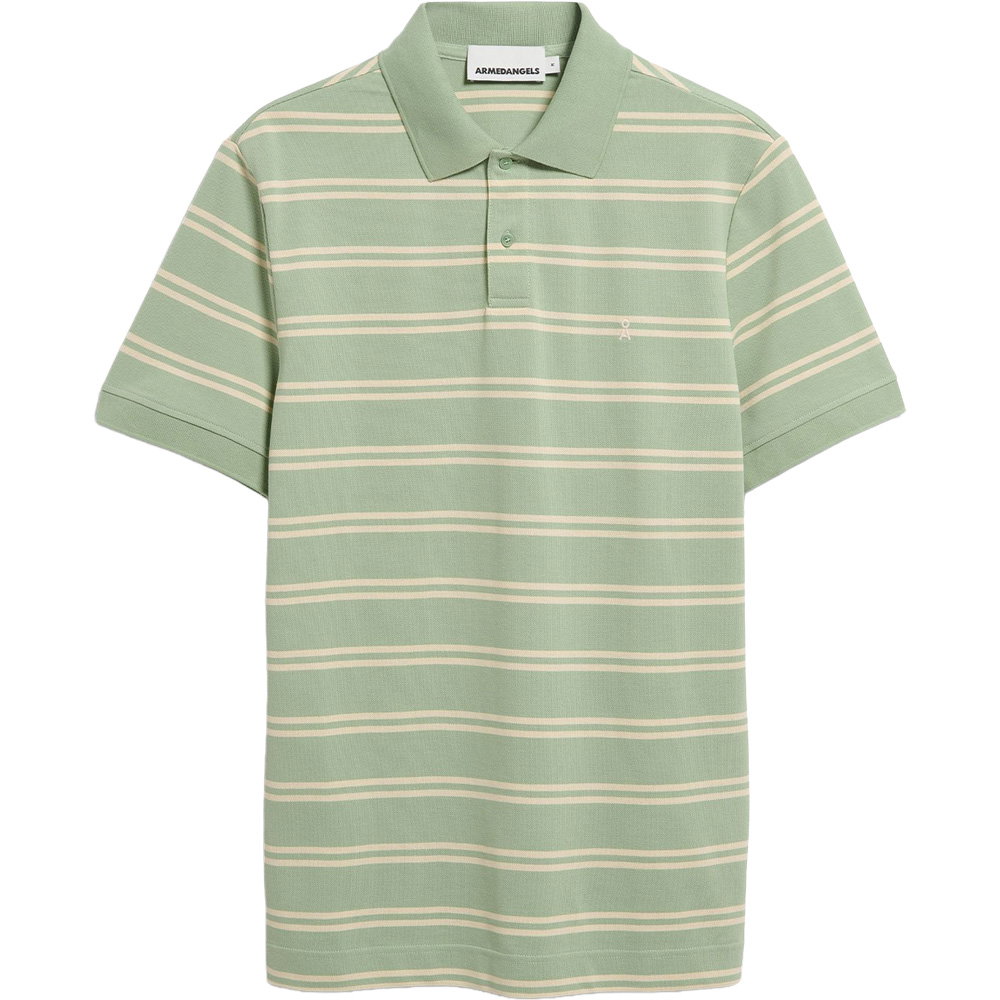 Armedangels - Striped Poloshirt Herren foam