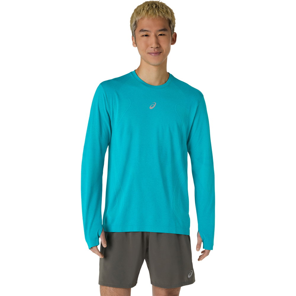 ASICS - Road Seamless Longsleeve Herren engergy aqua