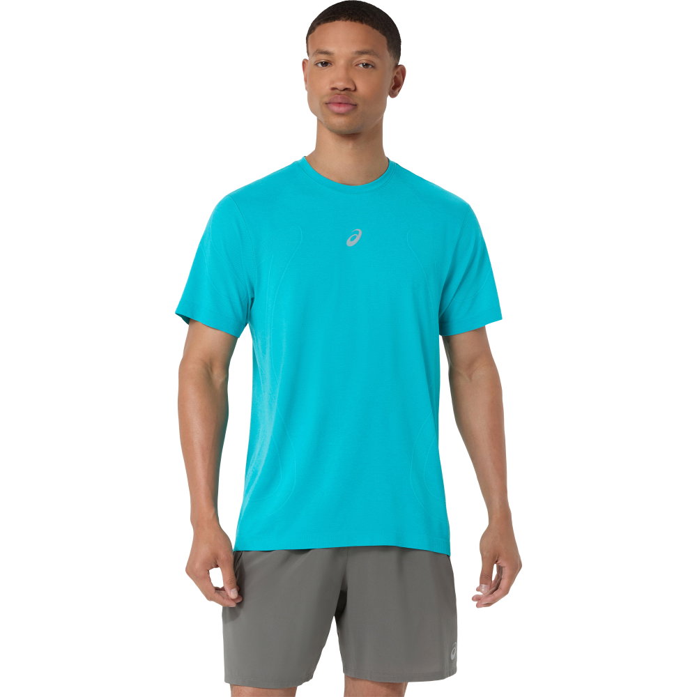 ASICS - Road Seamless T-Shirt Herren energy aqua
