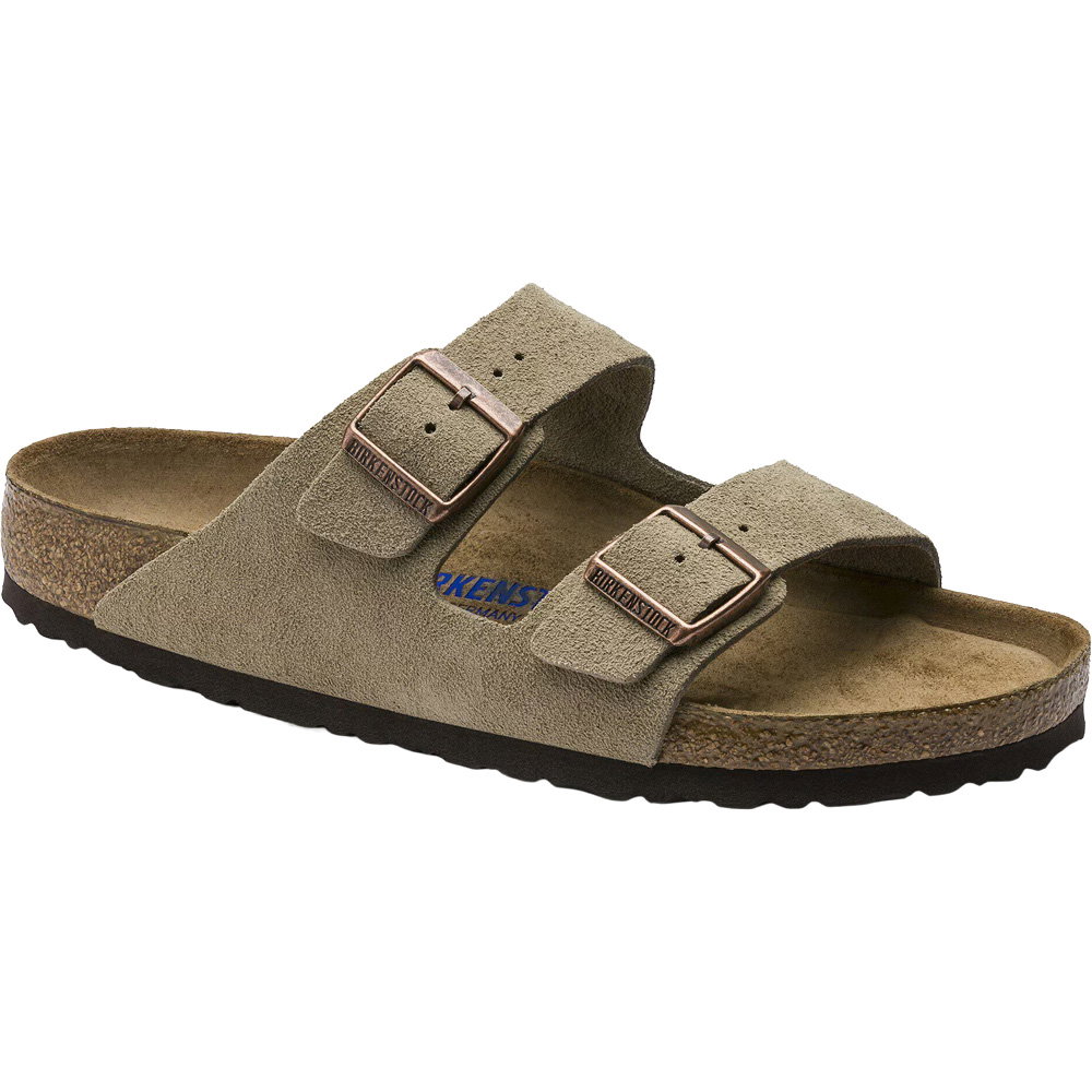 Birkenstock - Arizona Soft Footbed Suede Leather Sandalen Herren taupe Image