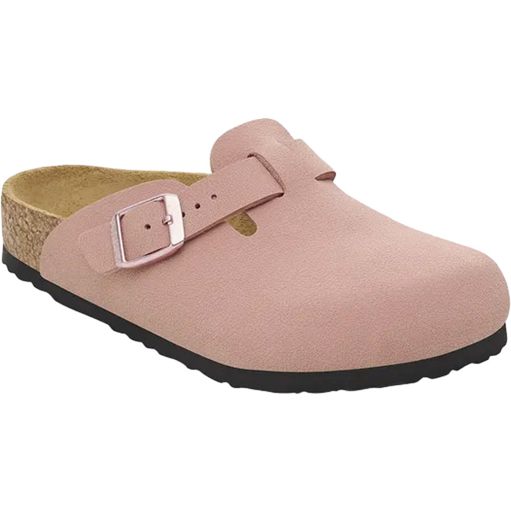 Birkenstock - Boston Birko-Flor® Nubuck Sandalen Kinder pink clay
