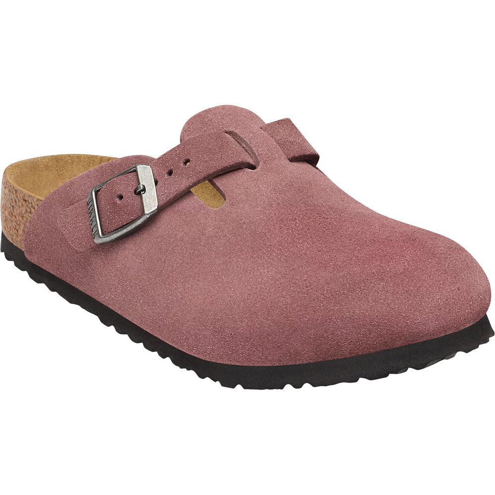 Birkenstock - Boston Kids Suede Leather Sandalen Kinder pepper