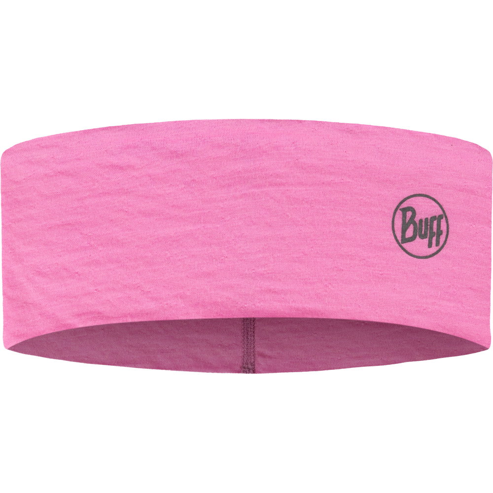 BUFF® - Lightweight Merino Wool Stirnband solid fluor fuchsia