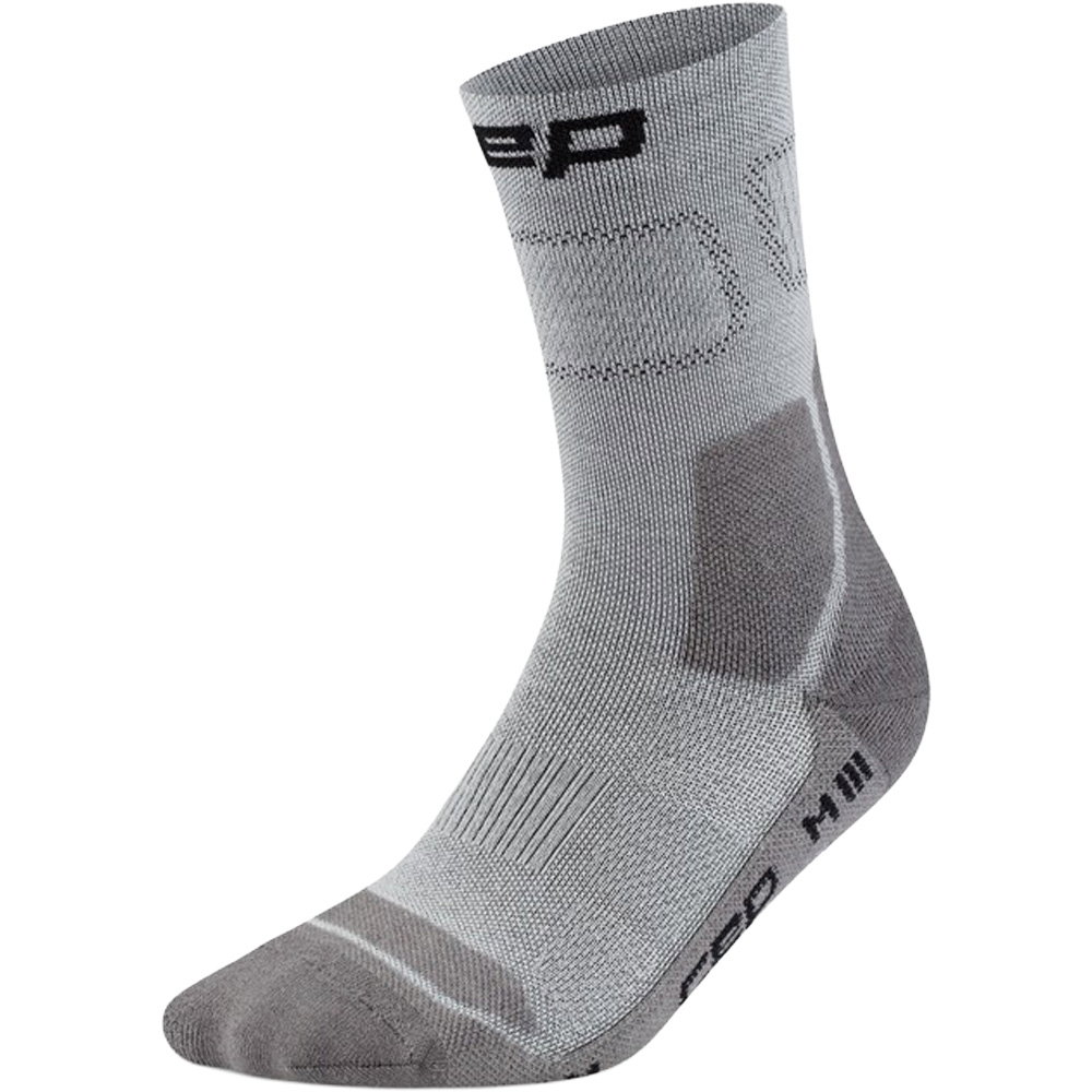 CEP - Hiking Light Cushion Mid Cut Wandersocken Herren grau
