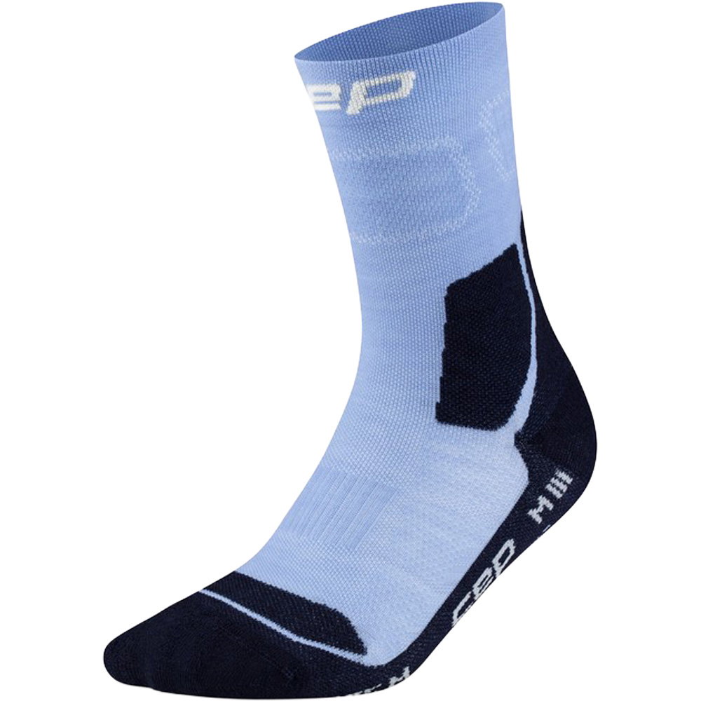 CEP - Hiking Light Cushion Mid Cut Wandersocken Damen light blue
