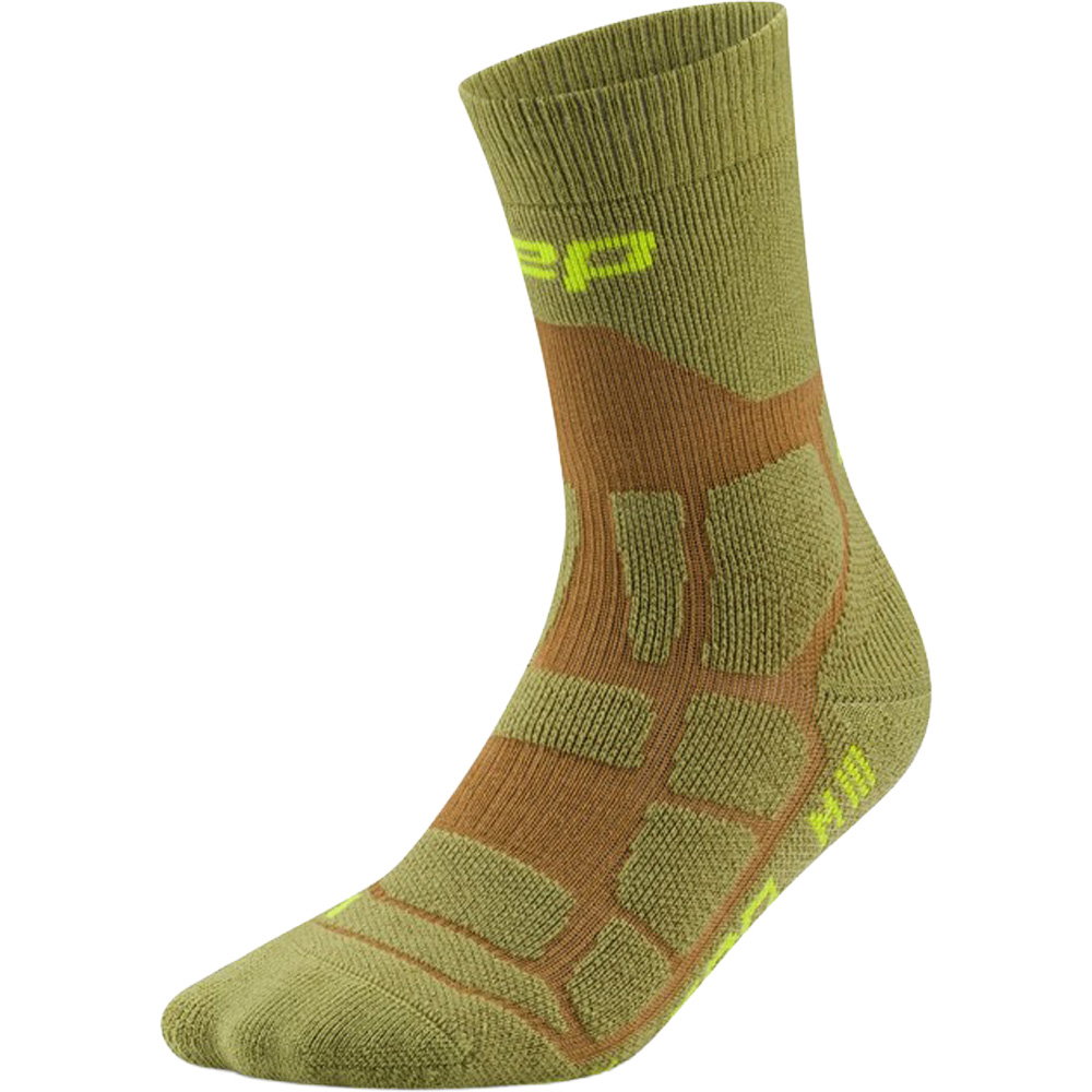 CEP - Hiking Max Cushion Mid Cut Wandersocken Herren grau