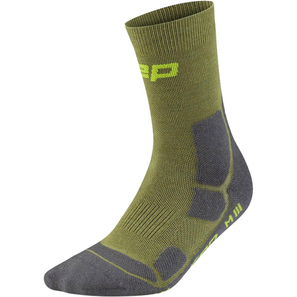 CEP - Hiking Mid Cushion Mid Cut Wandersocken Herren olive