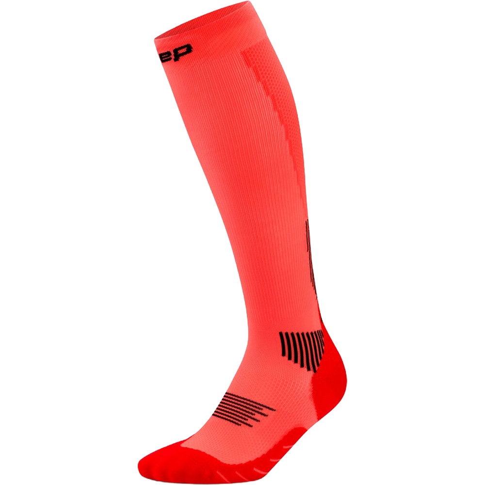 CEP - Core Run Tall Kompressions Socken Damen neon coral