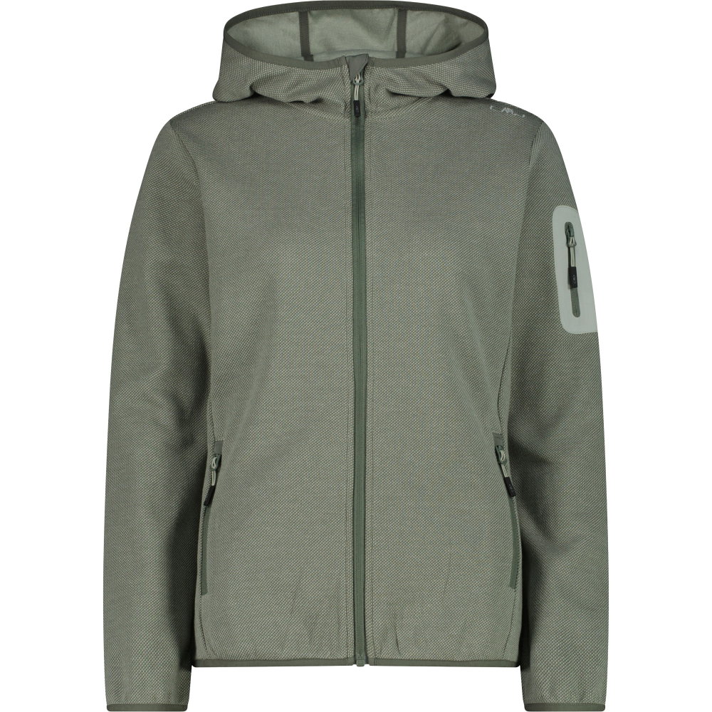CMP - Fix Hood Fleecejacke Damen avocado