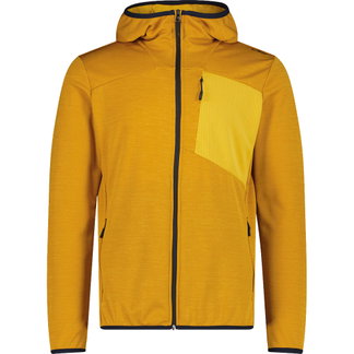 CMP - Fix Hood Fleecejacke Herren curcuma melange
