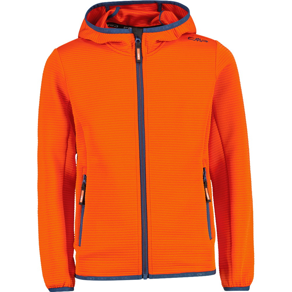 CMP - Fix Hood Fleecejacke Kinder orange