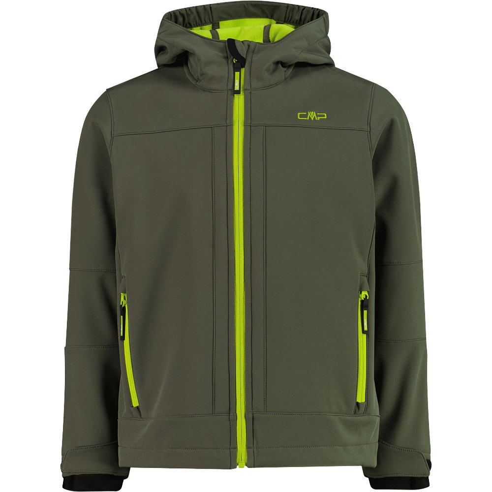 CMP - Fix Hood Softshelljacke Kinder oil green