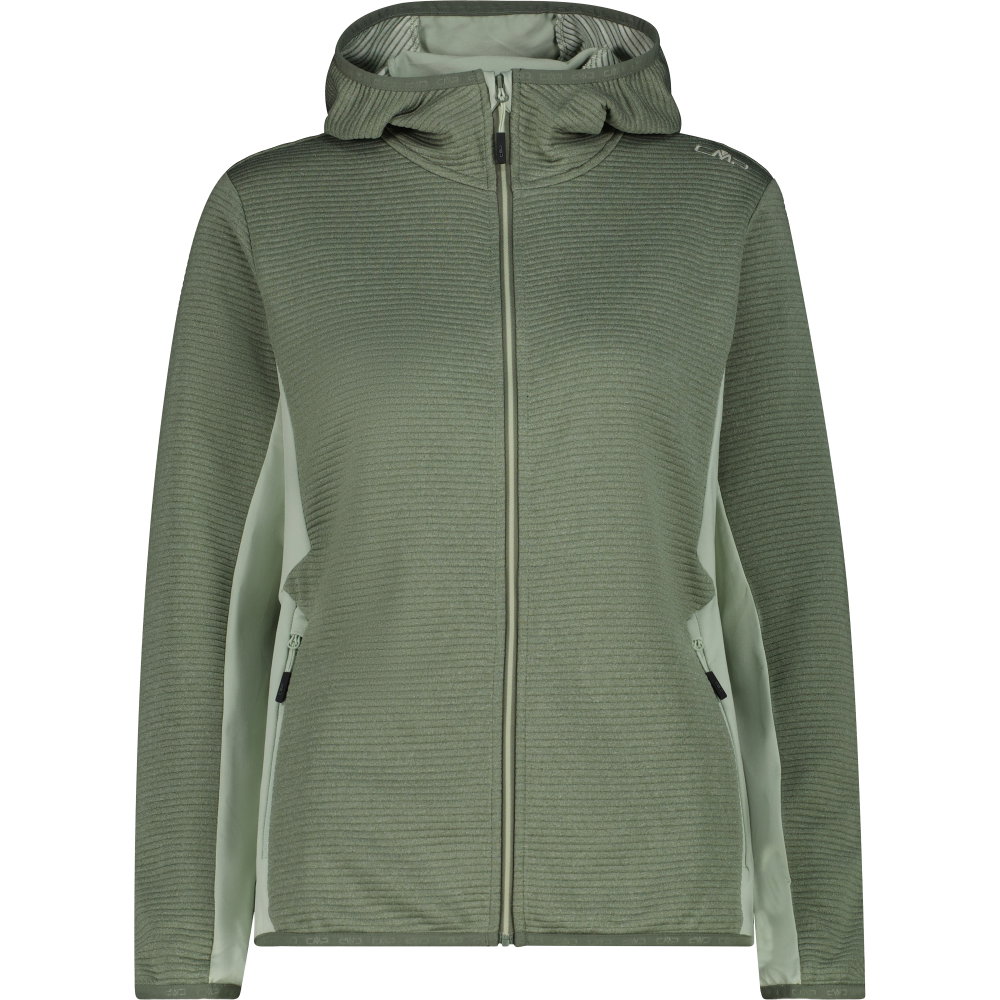 CMP - Fix Hood Hybridjacke Damen avocado melange