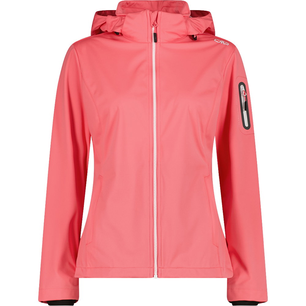 CMP - Zip Hood Softshelljacke Damen coral