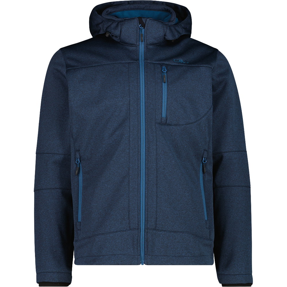 CMP - Zip Hood Softshelljacke Herren petroleum melange