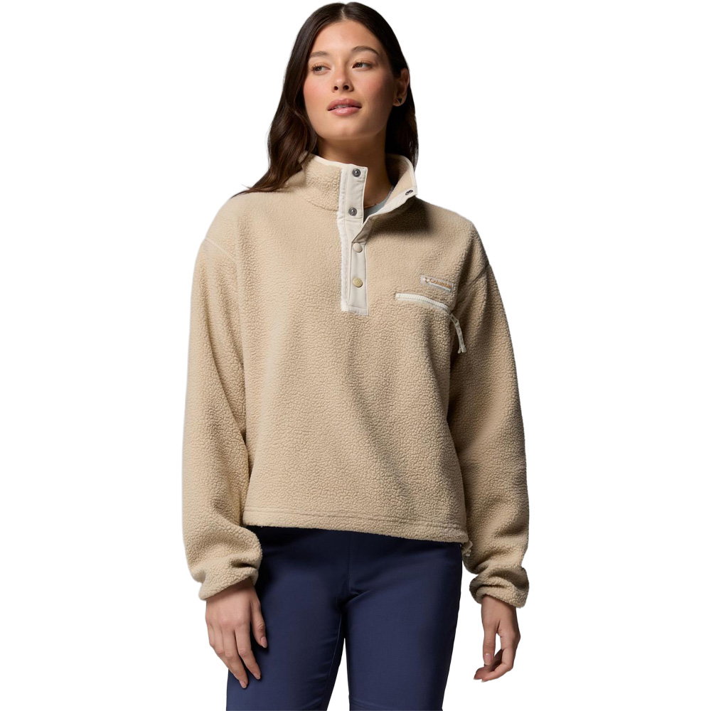 Columbia - Helvetia™ II Cropped Half Snap Fleece Pullover Damen ancient fossil