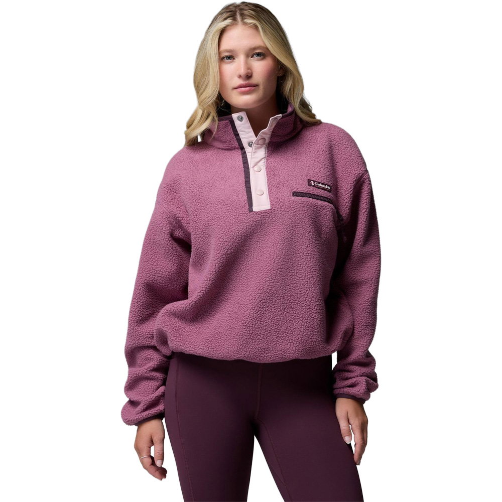 Columbia - Helvetia™ II Cropped Half Snap Fleece Pullover Damen antique mauve
