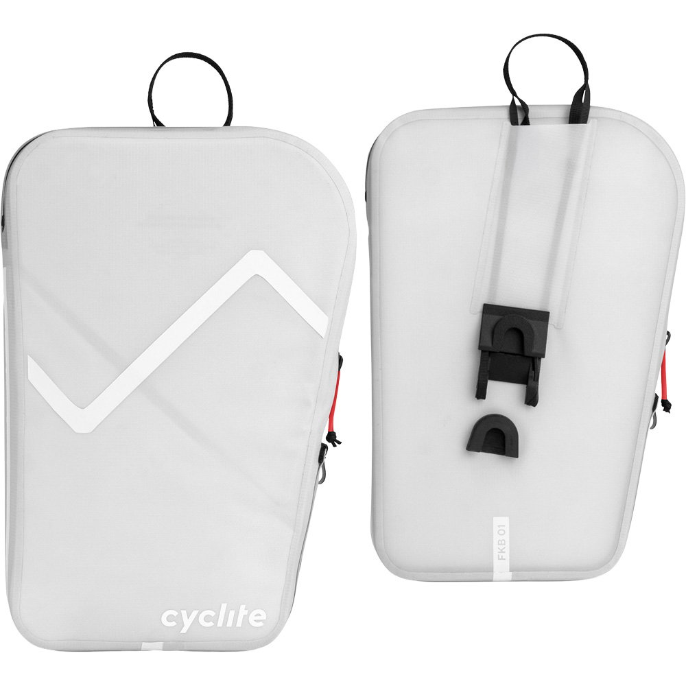 Cyclite - Fork Bag / 01 Fahrradtaschen 2er Set light grey