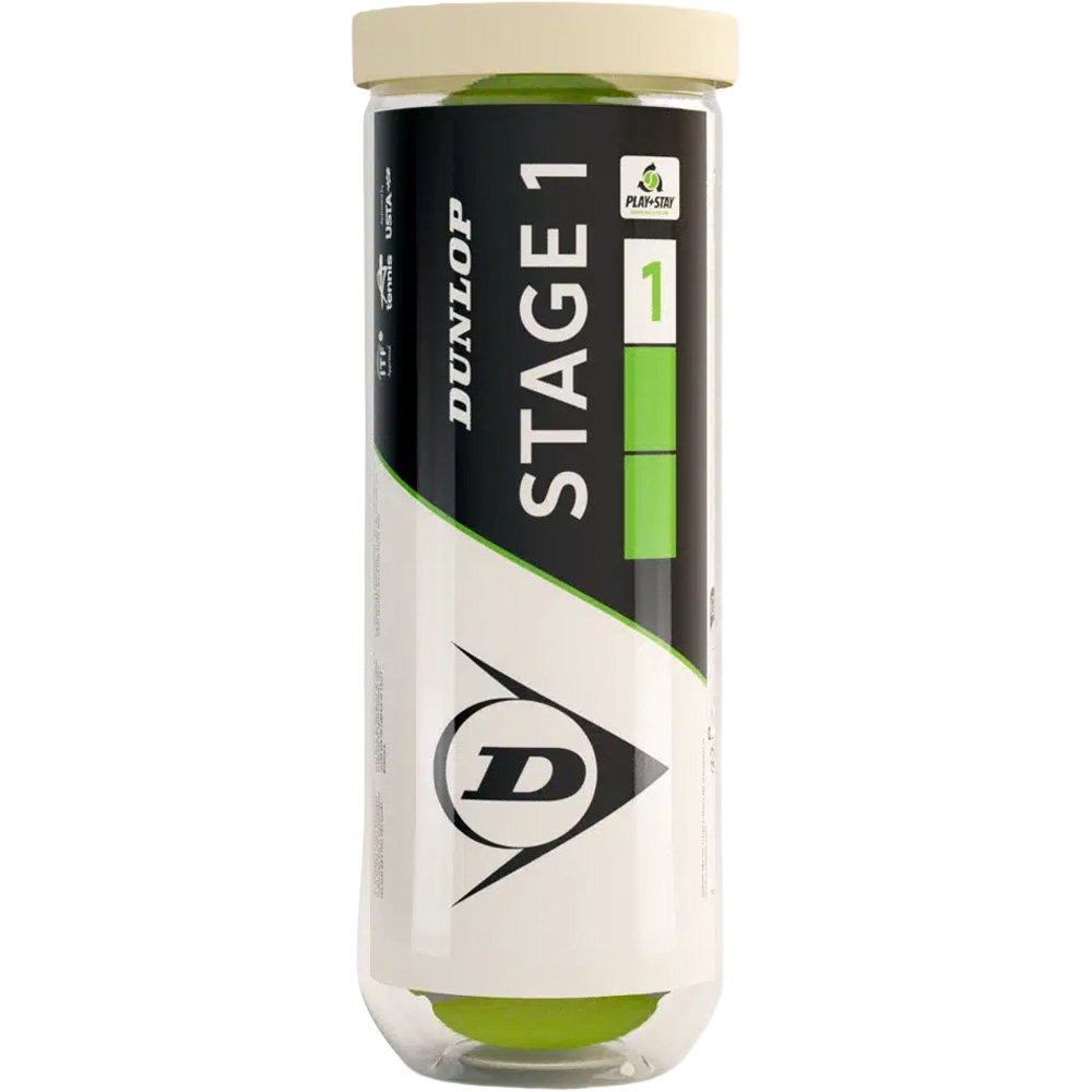 Dunlop - Stage 1 Green Tennisbälle 3er PET