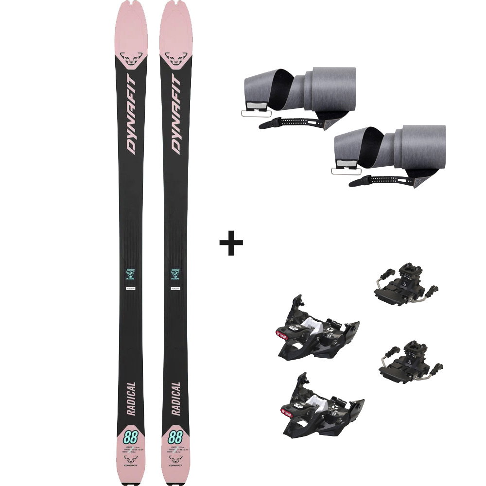 Dynafit - Radical 88 W Ltd. Edition 24/25 Tourenski Komplettset Damen & Marker Bindung & Fell