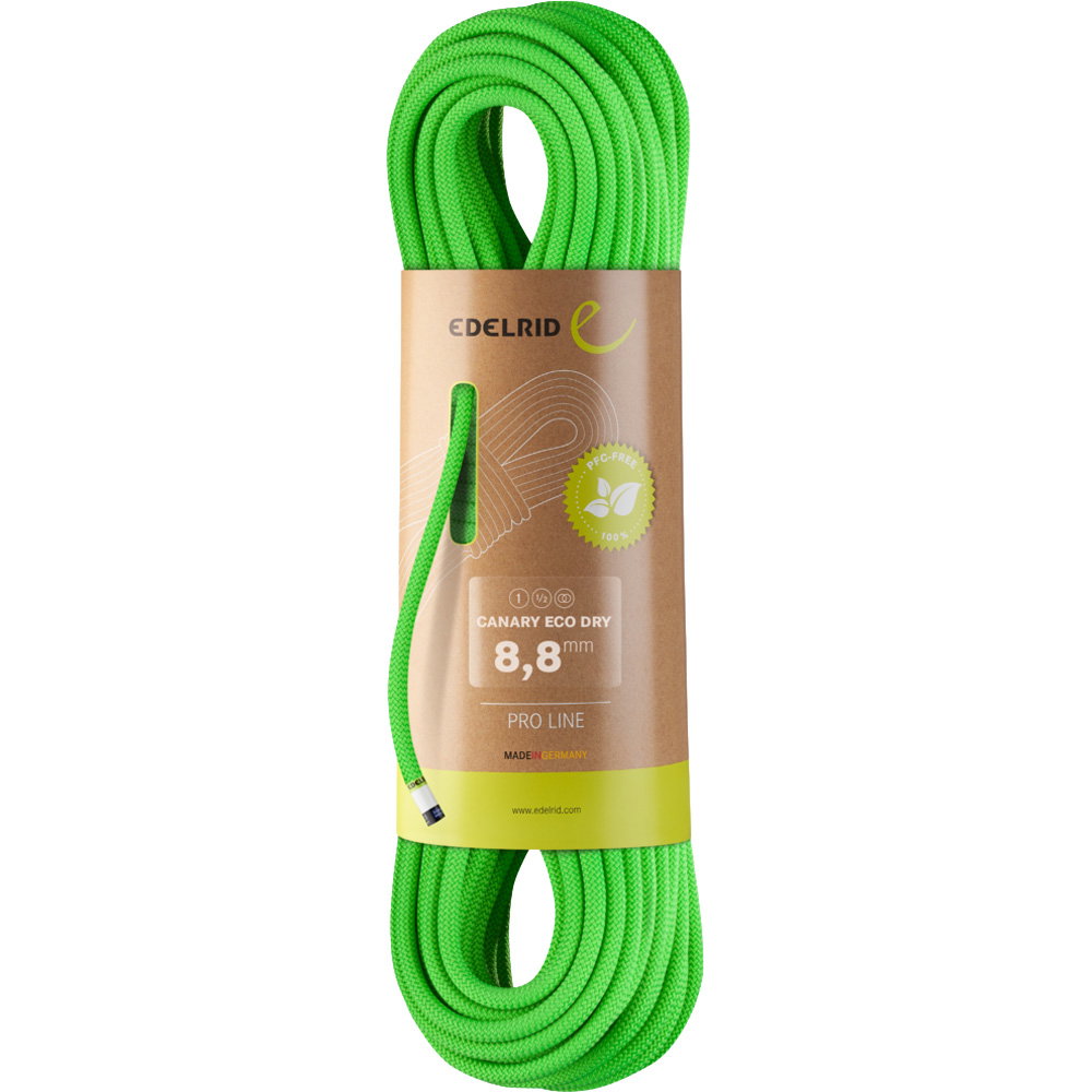 Edelrid - Canary Eco Dry 8,8mm Kletterseil neon green