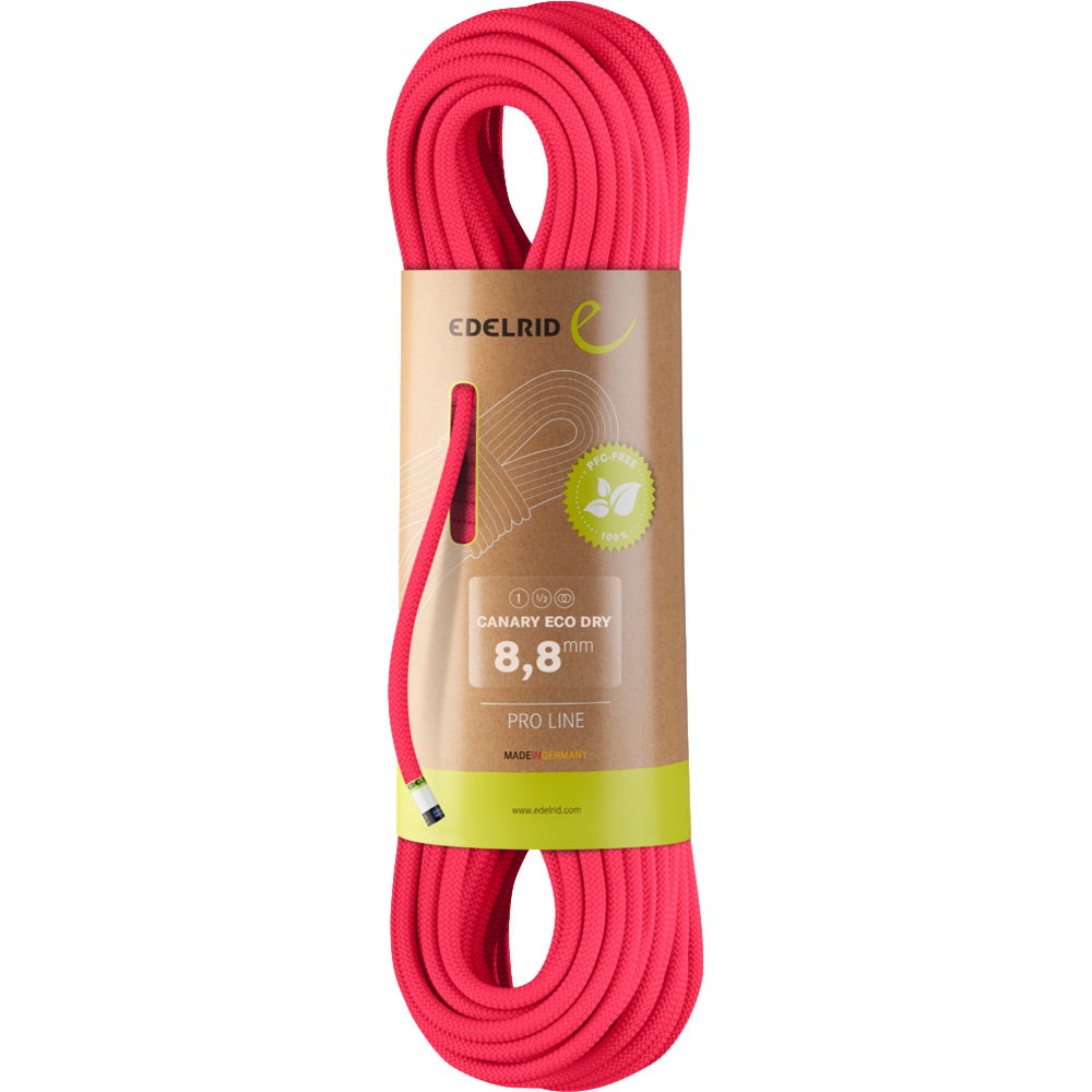 Edelrid - Canary Eco Dry 8,8mm Kletterseil pink
