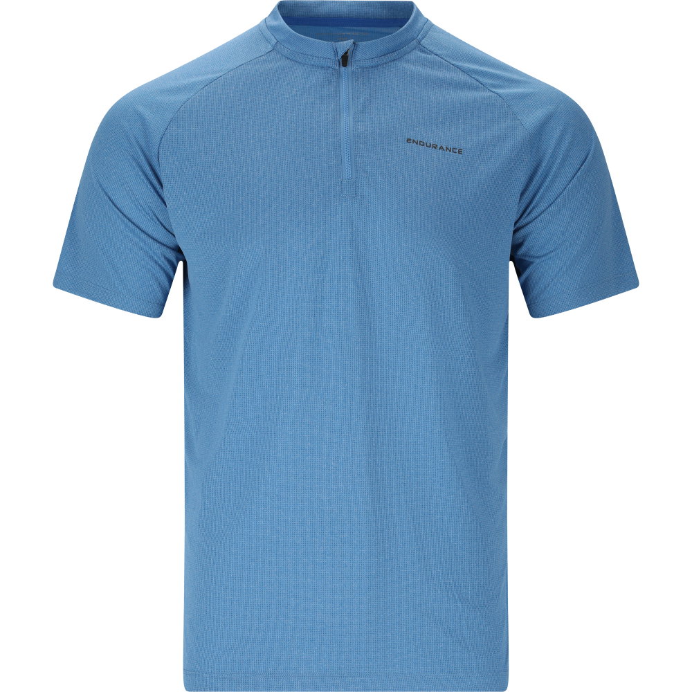 Endurance - Crow Melange Radshirt Herren vallarta blue