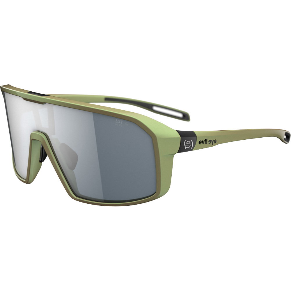 evil eye - Roadsense Sportbrille grey silver dynamic green matt