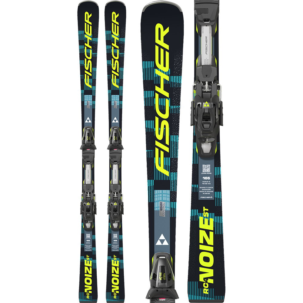 Fischer - RC4 Noize ST Black 26/27 Ski inkl. RC4 Z12 GripWalk® Powerrail Bindung
