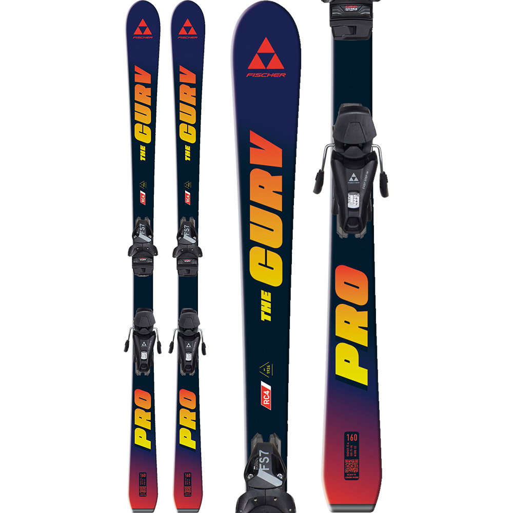 Fischer - The Curv PRO 25/26 Kinderski inkl. FS 4 GripWalk® CA JRS Bindung (110-130cm)