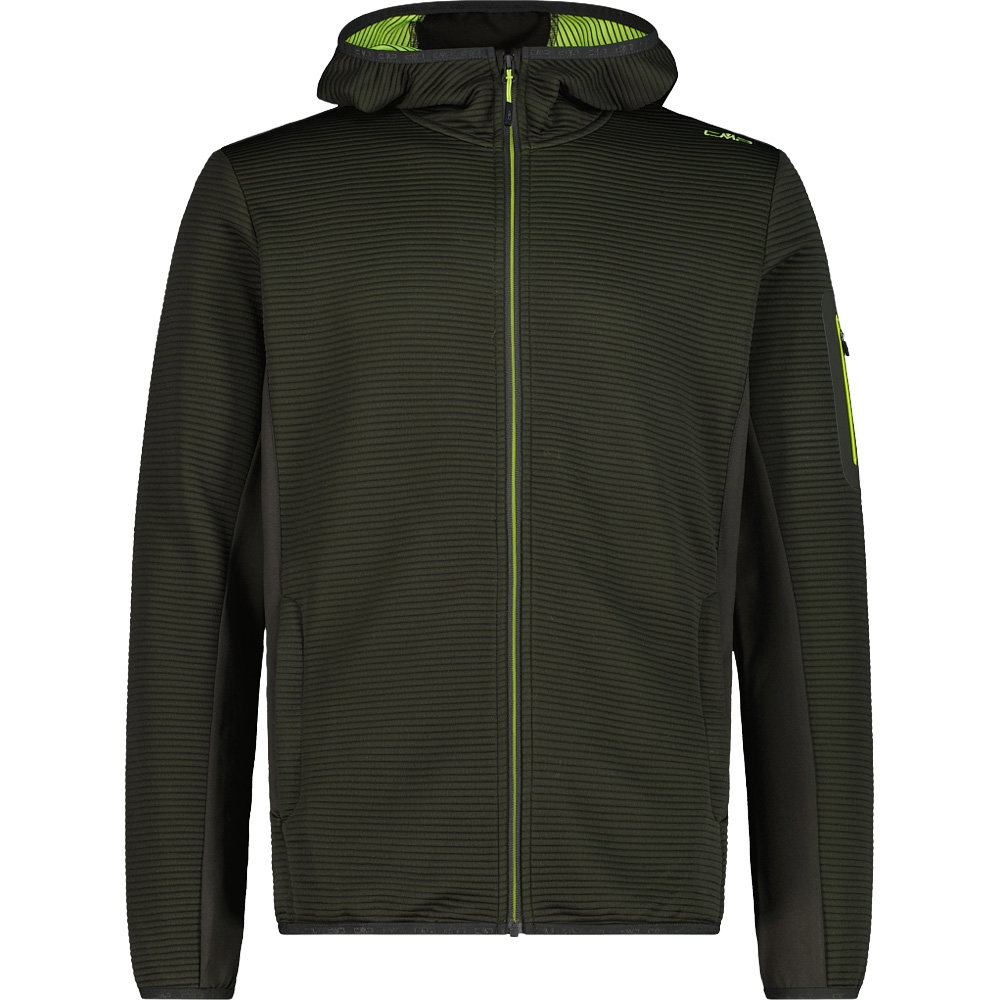 CMP - Fix Hood Fleecejacke Herren pine