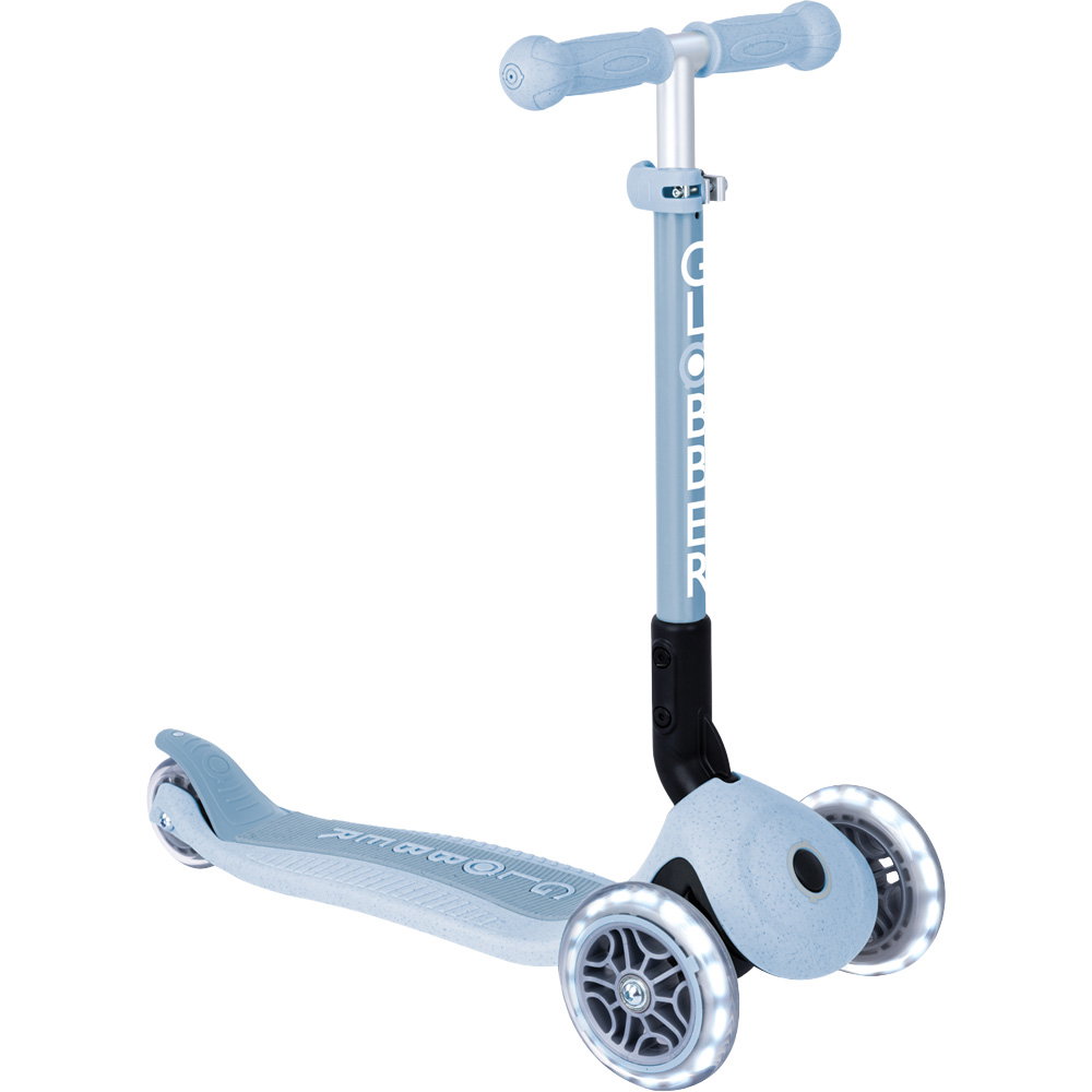 Globber - Junior Foldable Eco Lights Scooter Kinder blueberry