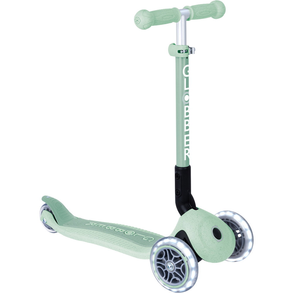 Globber - Junior Foldable Eco Lights Scooter Kinder pistache