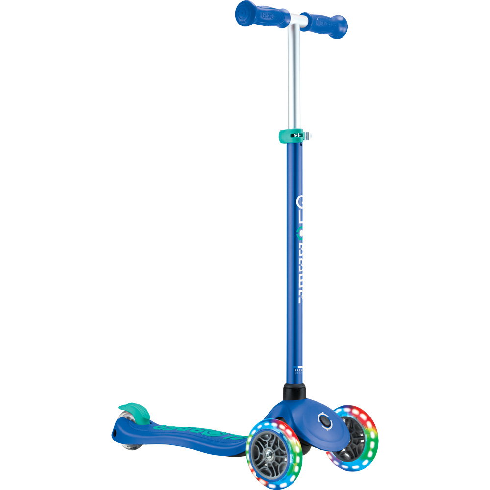 Globber - Primo Plus Lights Scooter Kinder dunkelblau