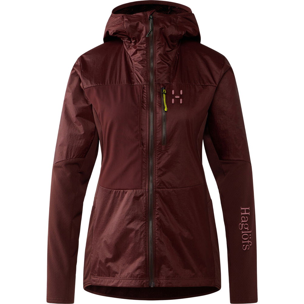 Haglöfs - Nallo Touring Hybrid Midlayerjacke Damen maroon trail