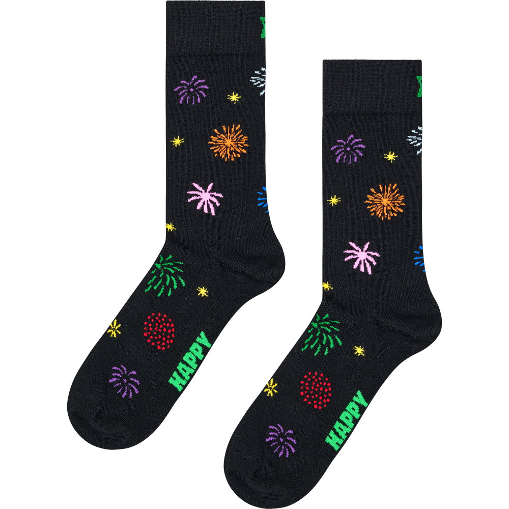 Happy Socks - Fireworks Socken schwarz