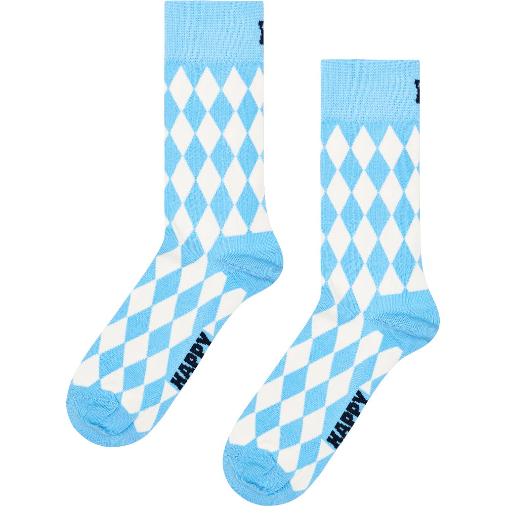 Happy Socks - Harlequin Socken light blue