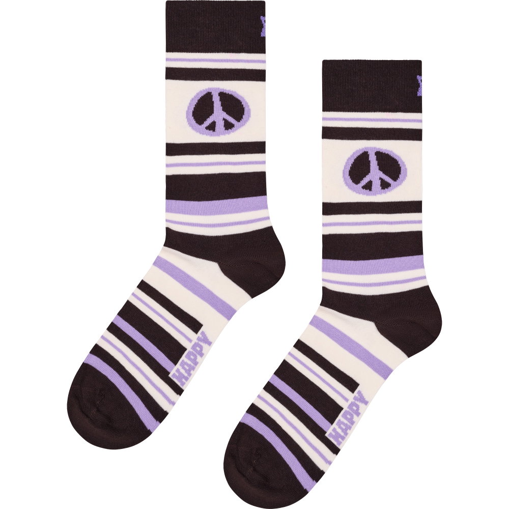 Happy Socks - Peace Stripes Socken weiß