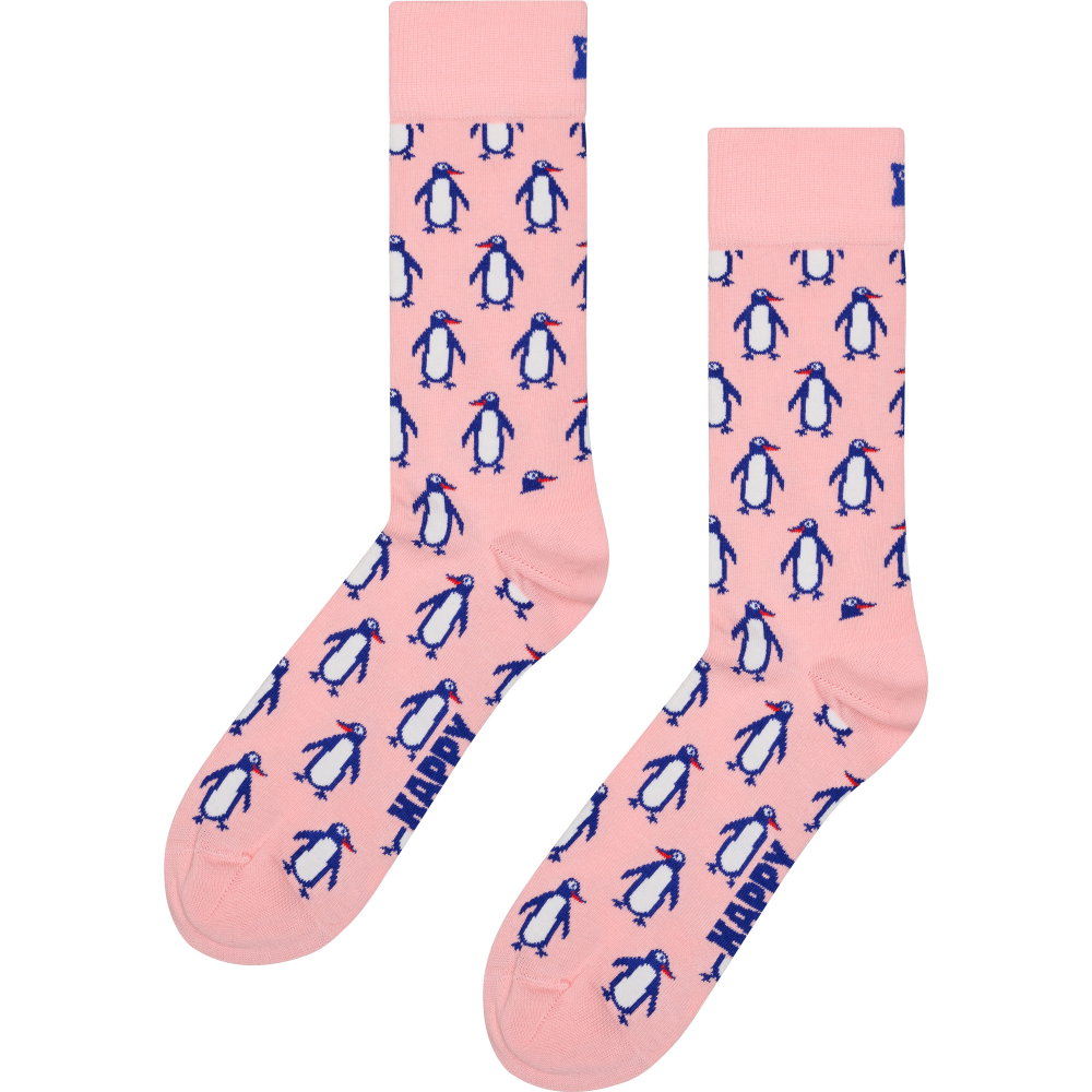 Happy Socks - Penguin Socken light pink