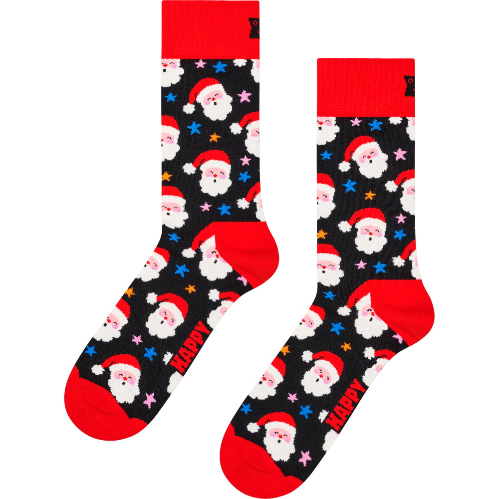 Happy Socks - Santa & Star Socken schwarz