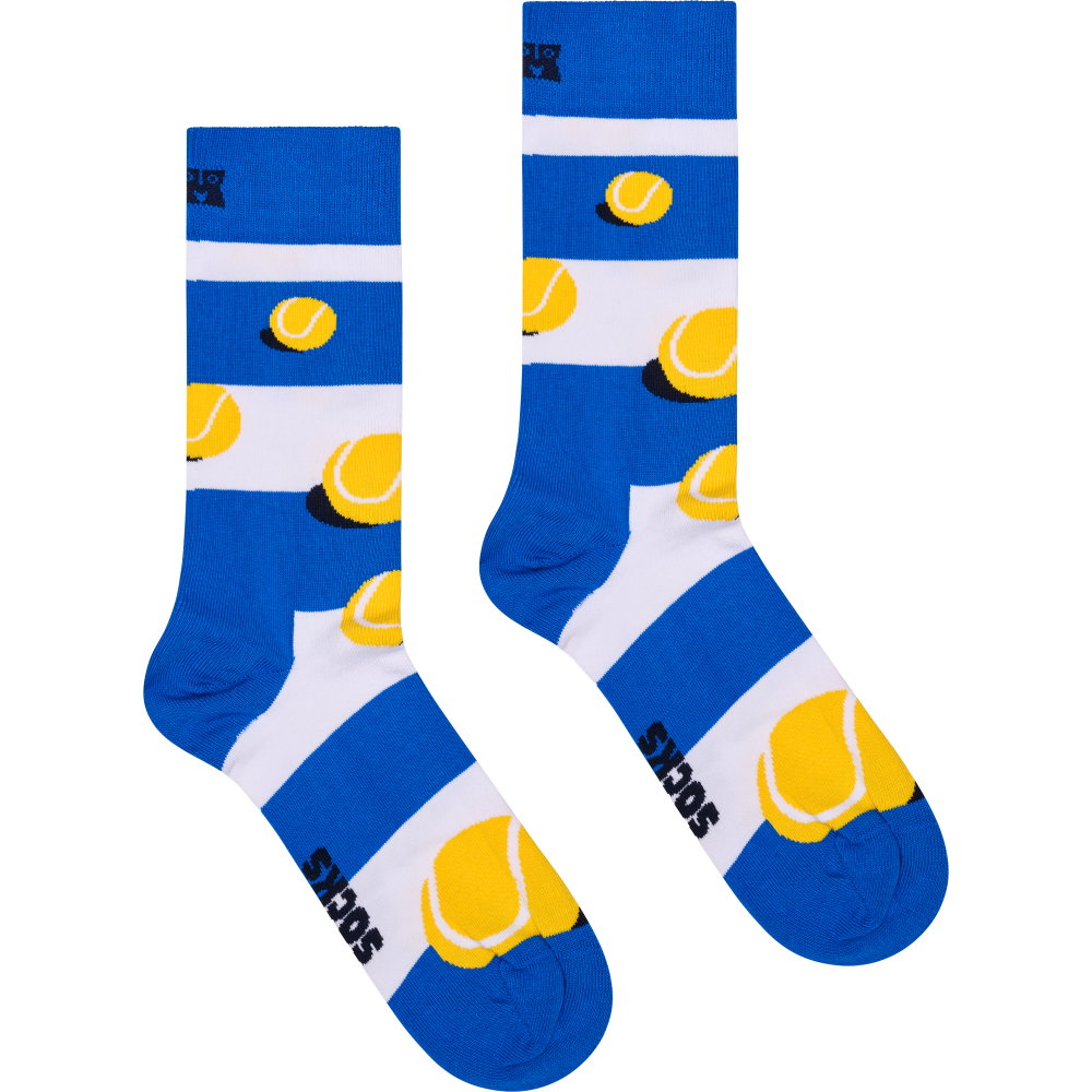 Happy Socks - Tennis Stripe Socken blau