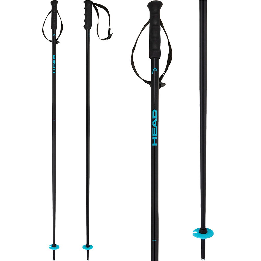 Head - Multi Alpin Skistöcke schwarz-speed blue